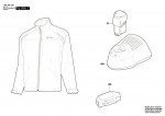 Bosch 1 600 A00 1J6 Heat+Jacket 10,8V Professional Jacket Spare Parts